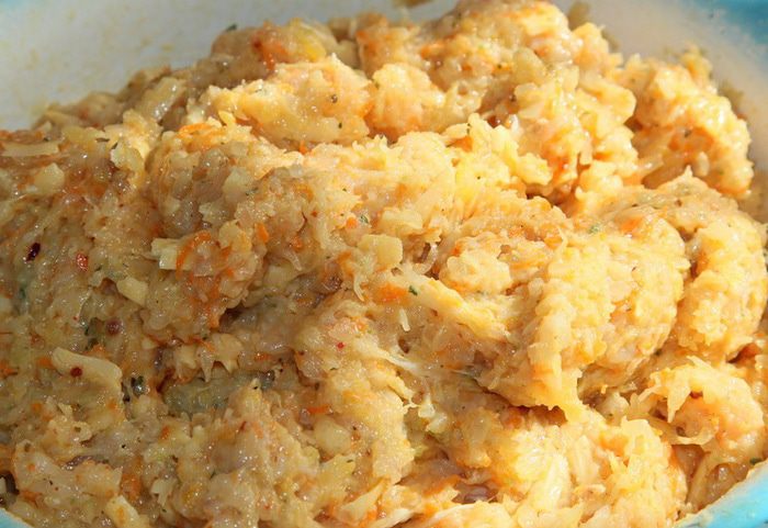 Тефтельки с мятой и баклажаном