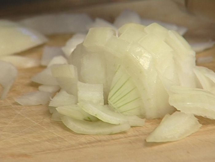 Блины с грибами и голубым сыром 