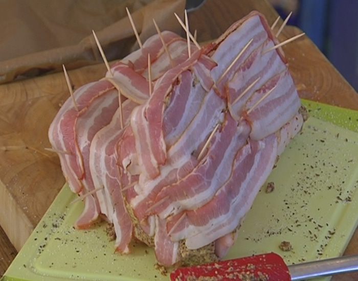 Свинина, запеченная в горчице