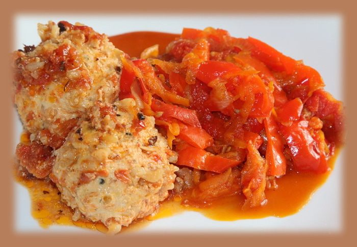 Тефтельки с мятой и баклажаном