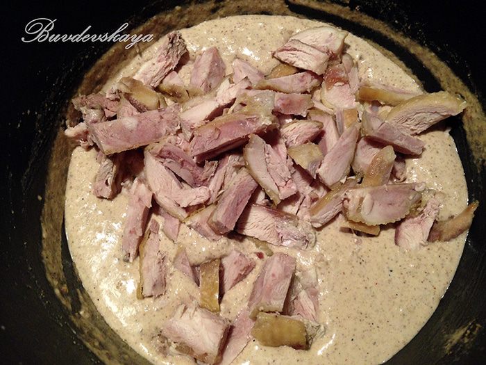 Сациви из курицы с ореховым маслом