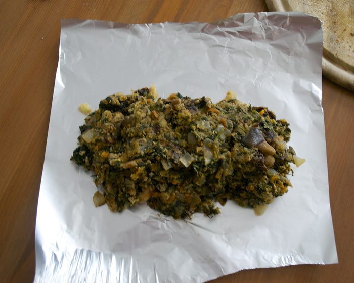 Жаркое из фаршированной курицы