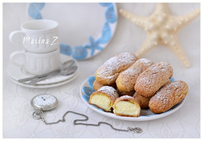 Эклеры с хрустящим кракелюром