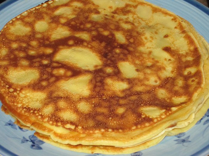 Блинный торт с лимонным курдом