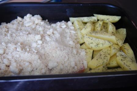 Лососевый крамбл