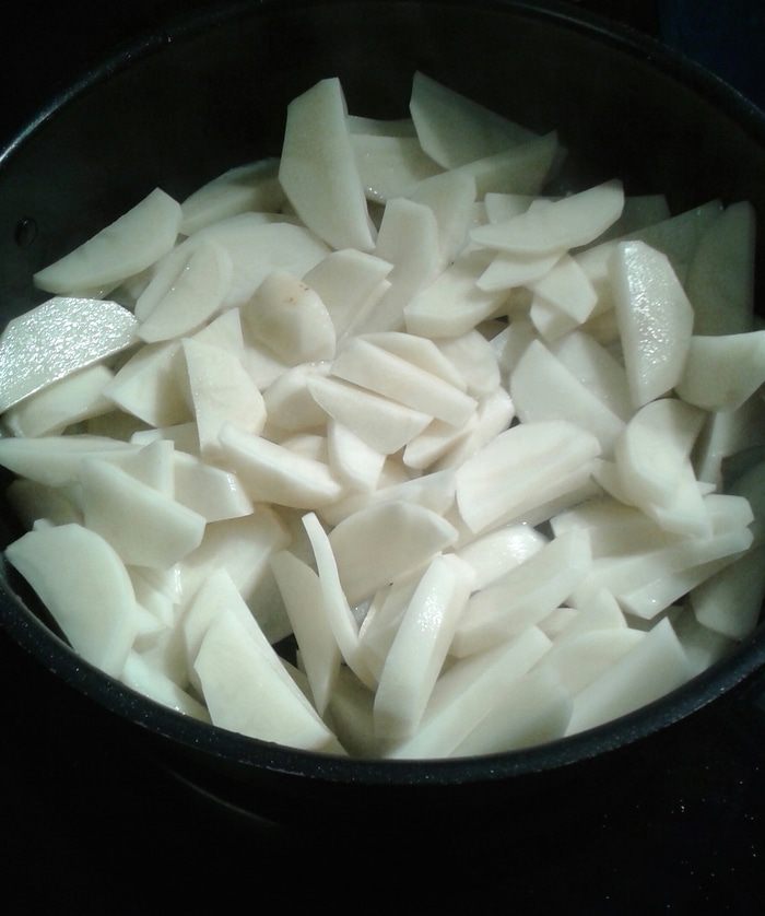 Жареный картофель с грибами