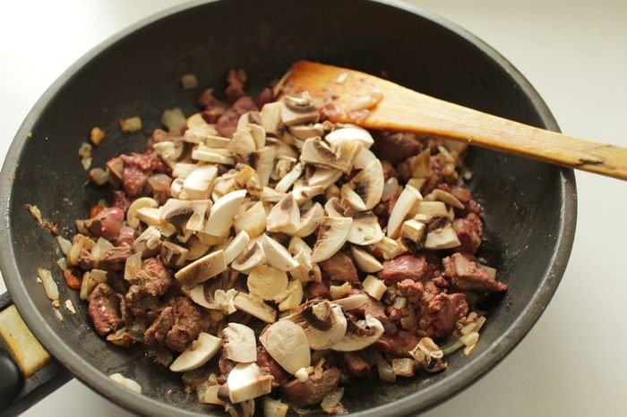 Террин куриный с печенью и грибами