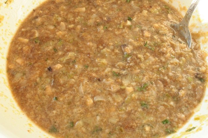 Икряники с грибами и луком-пореем