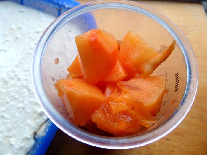 Ватрушка под мармеладом из хурмы