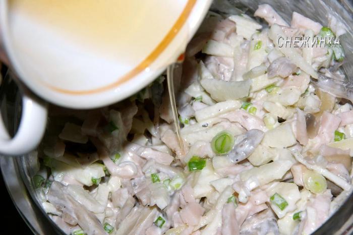 Салат «Пьяная ветчина»