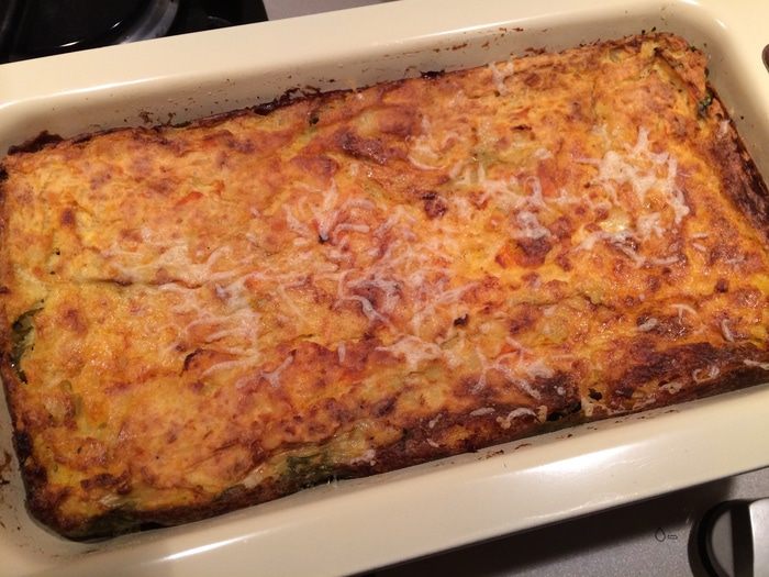 Картофельная запеканка с курицей и шпинатом