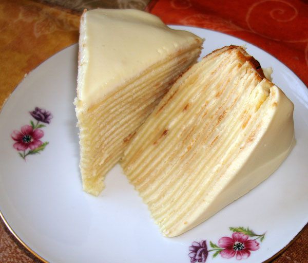 Блинный тортик с медовым кремом