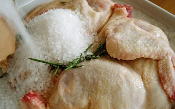 Курочка в соли