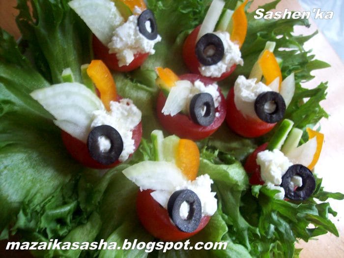 Салат &amp;quot;Греческий&amp;quot; фуршетный вариант