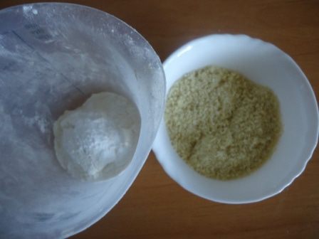 Миндальный рулет с шоколадным муссом