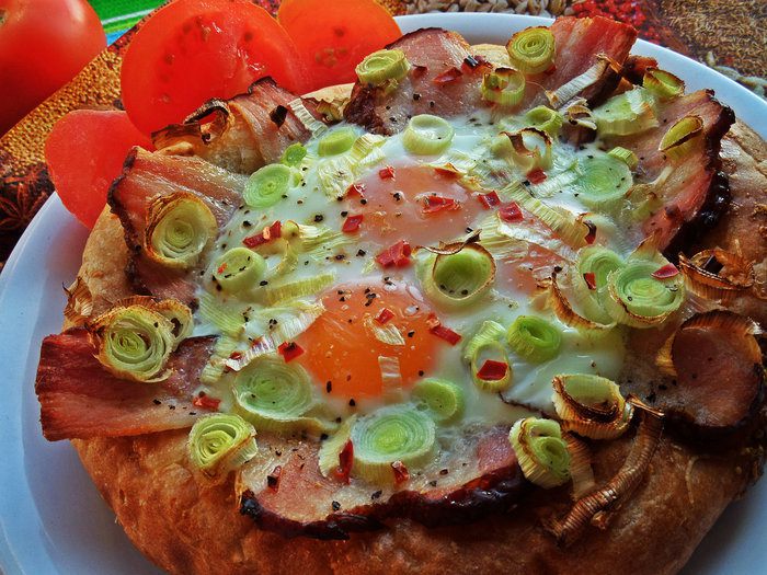 Лепешка с &amp;quot;глазуньей&amp;quot;