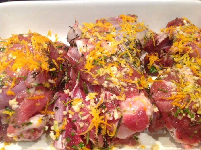 Баранина, запеченная с травами