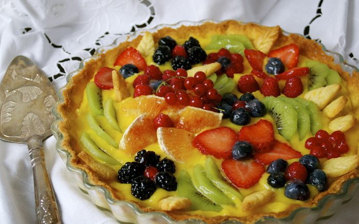 Миндальная кростата с лимонным кремом &amp;quot;Летний сад&amp;quot;