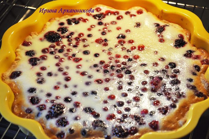 Французский киш с лесными ягодами