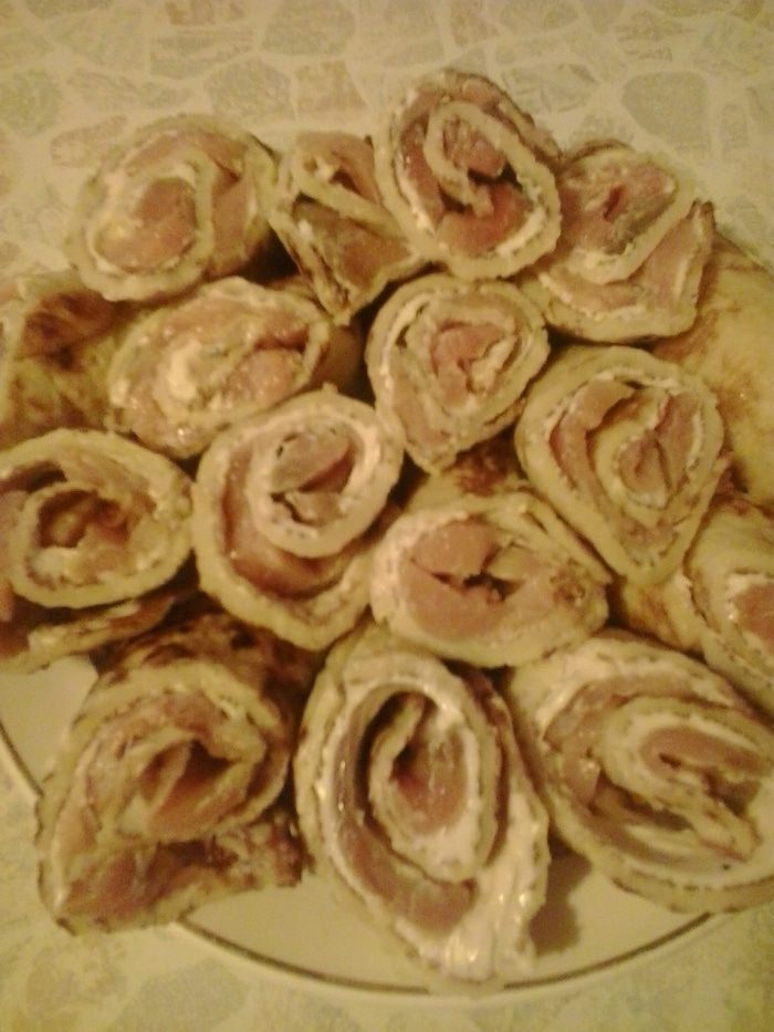 Блинные рулетики