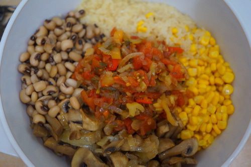 Овощная запеканка с сальсой