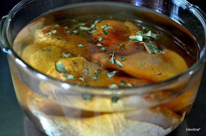  Куриные ножки в пивном рассоле  