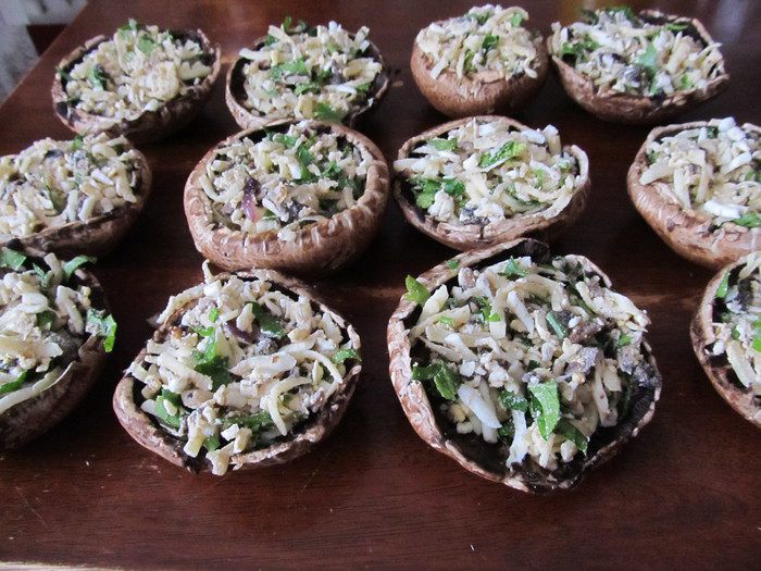 Фаршированные грибы