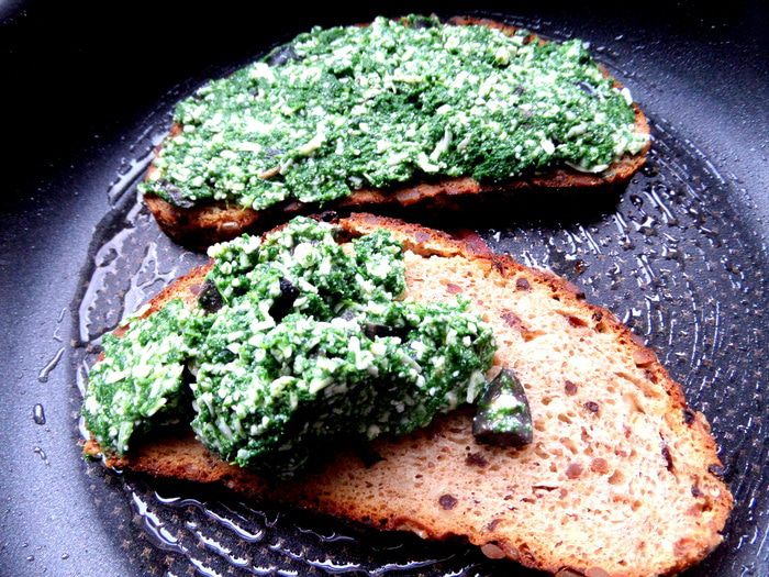 Горячая закуска со шпинатом и сыром