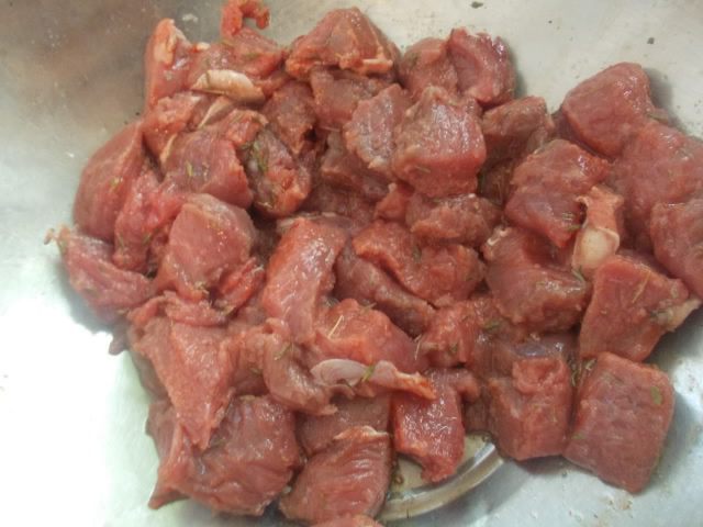 Паста с говядиной и молодыми овощами