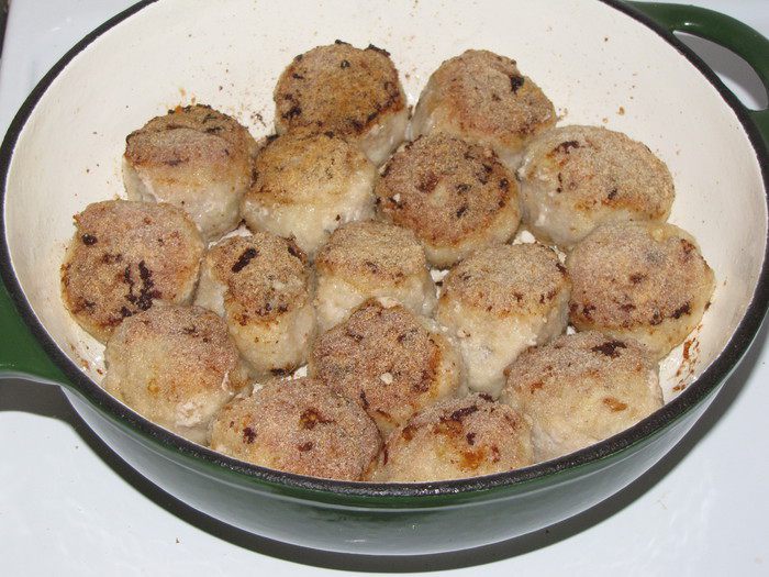 Мясные шарики в томатно-апельсиновом соусе с гарниром