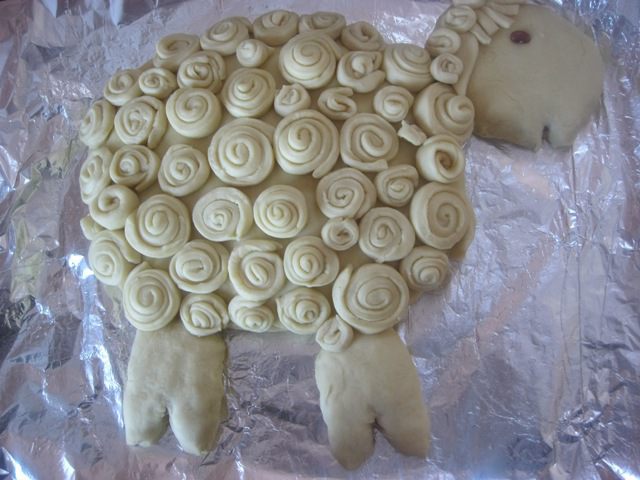 Дрожжевой пирог &amp;quot;Гламурная овечка&amp;quot;