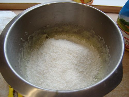 Кокосовые Макаруны с зеленым чаем