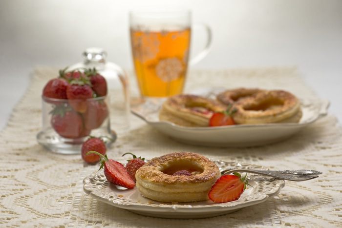 Пирожные с клубникой