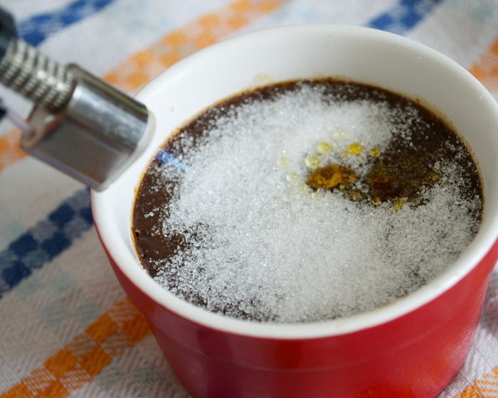 Шоколадный крем-брюле 