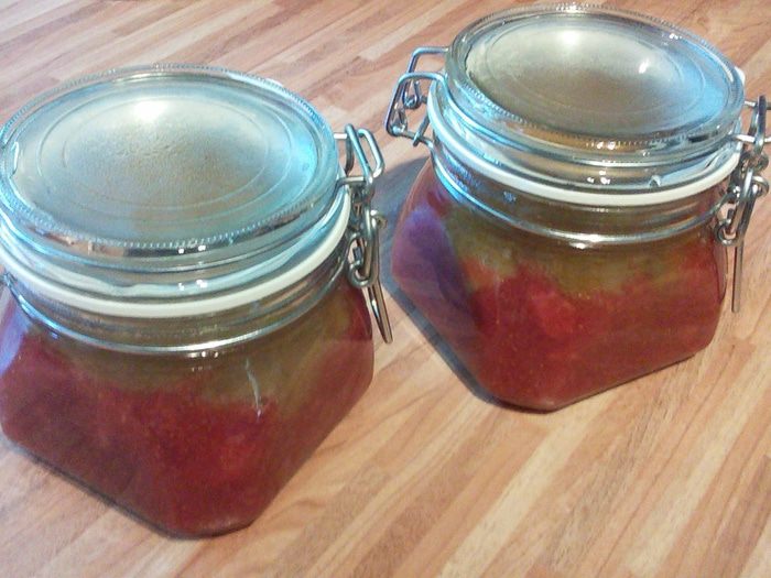 Клубнично-ревеневый мармелад