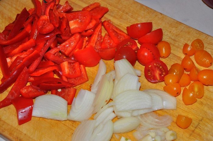 Гречневая лапша с овощами