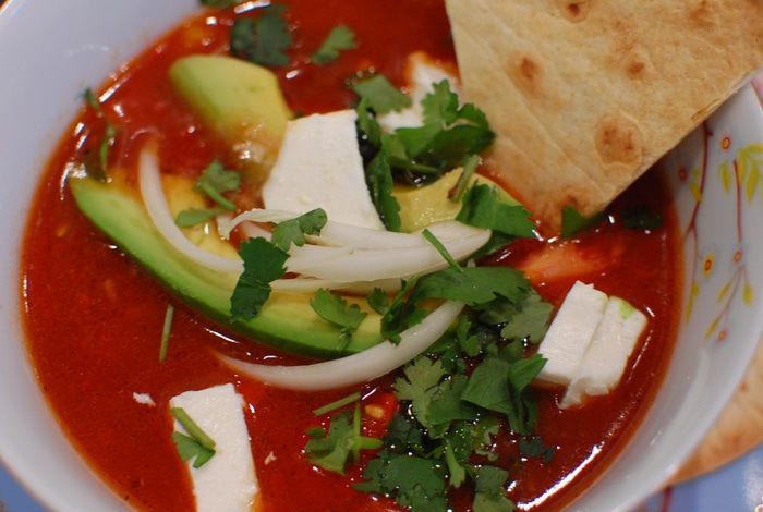 Острый фасолевый суп по-мексикански