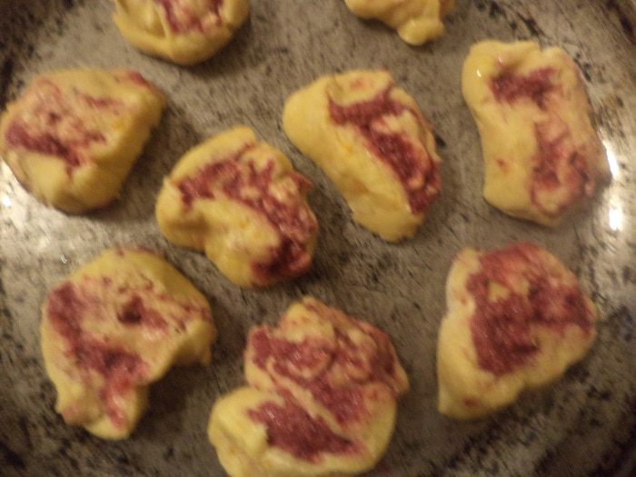 Апельсиновое печенье с клюквой и орехами