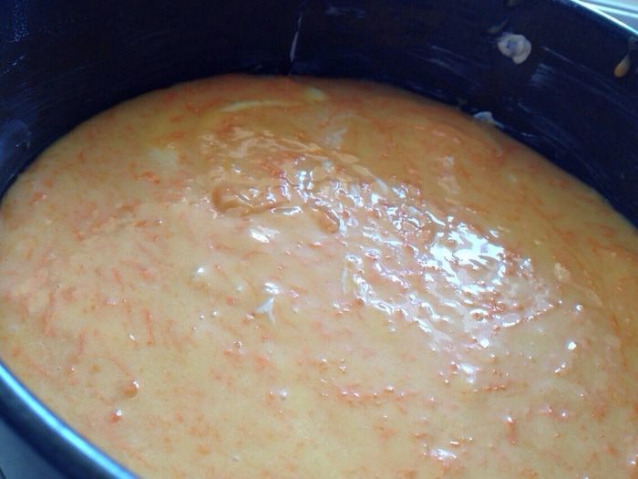 Морковный пирог со сливочной прослойкой