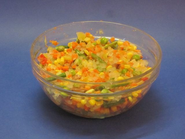 Открытый пирог с овощами