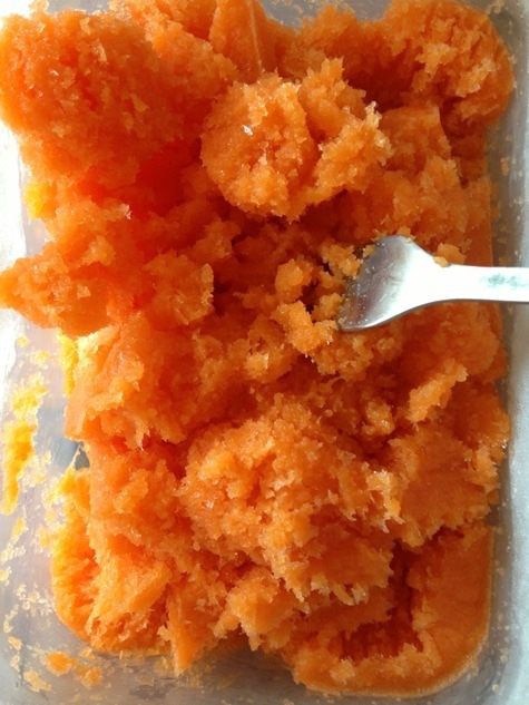 Морковно-мятная гранита