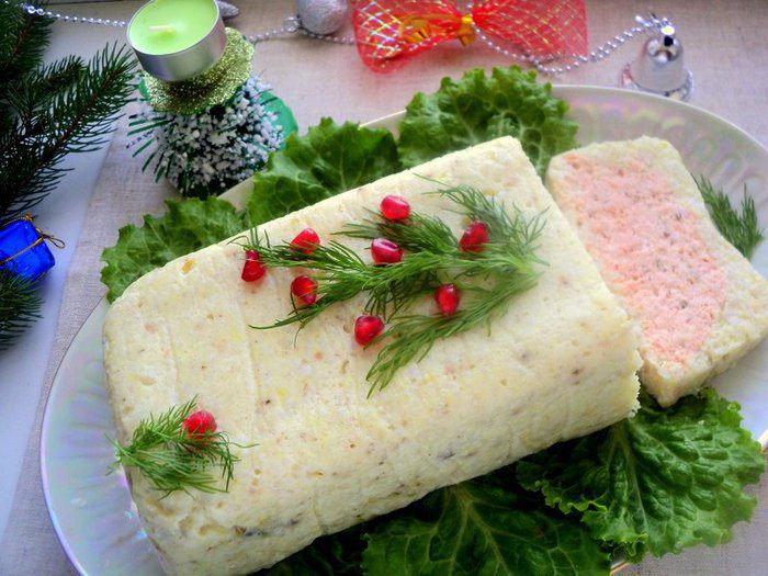 Террин из красной и белой рыбы