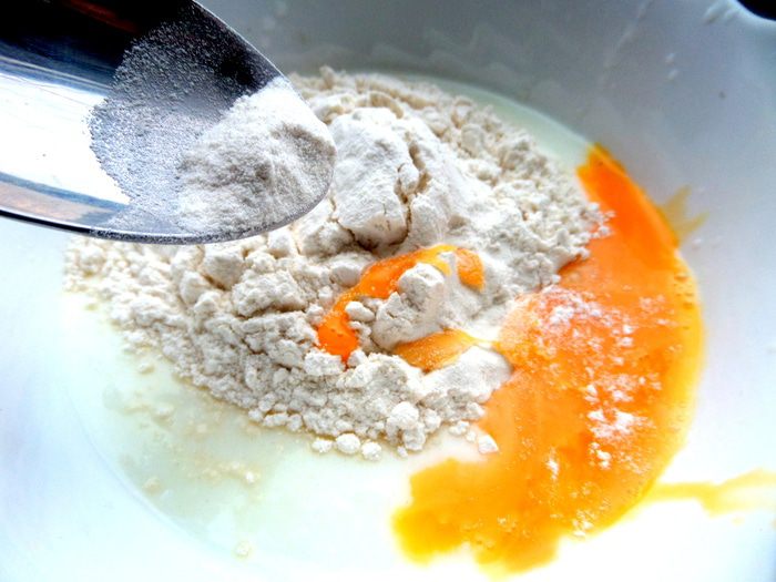 Оладьи с фруктами &amp;quot;Ассорти&amp;quot;