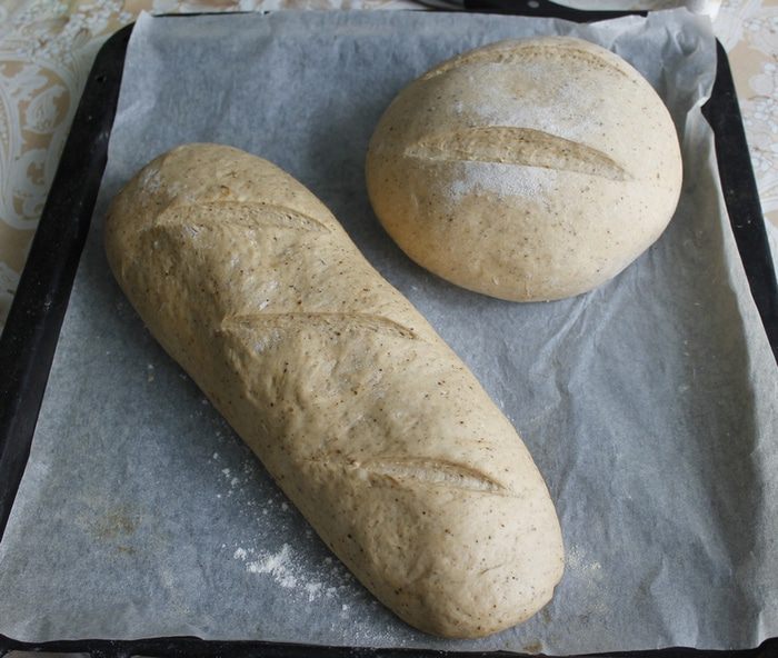 Хлеб пшенично-ржаной на сыворотке