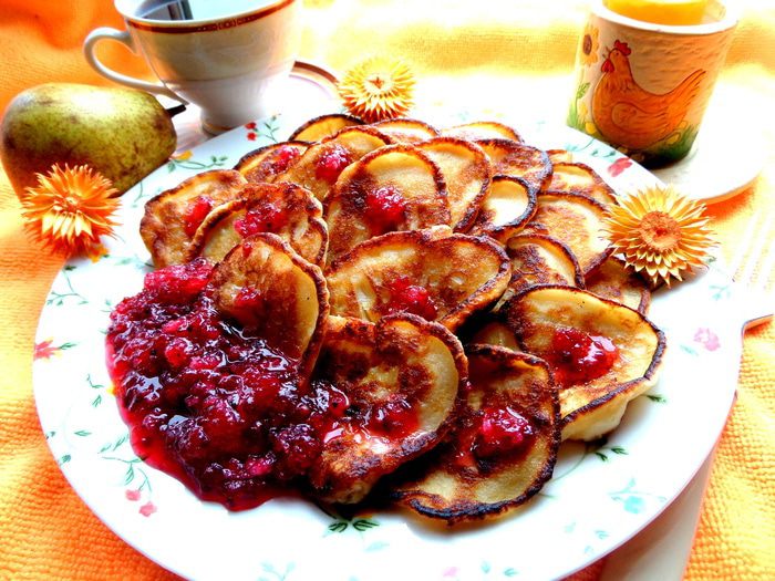 Оладьи с фруктами &amp;quot;Ассорти&amp;quot;