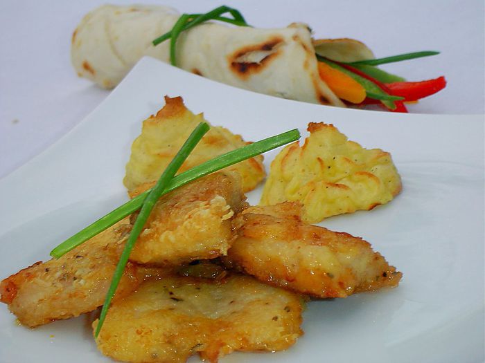 Треска в пармезане 