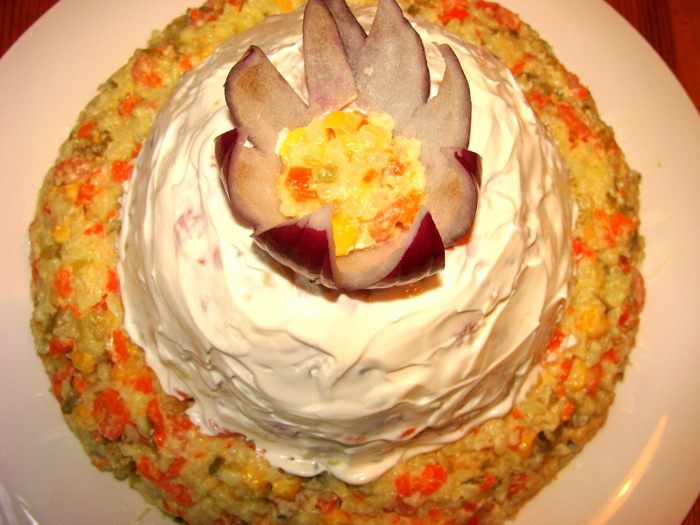 Праздничный салат &amp;quot;Шапка Мономаха&amp;quot;