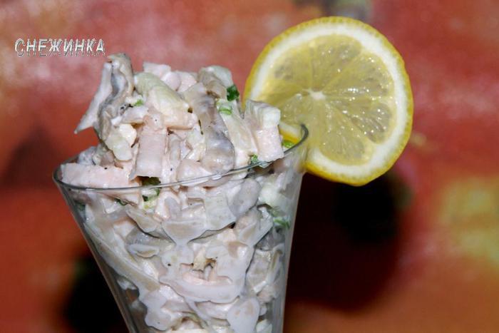 Салат «Пьяная ветчина»