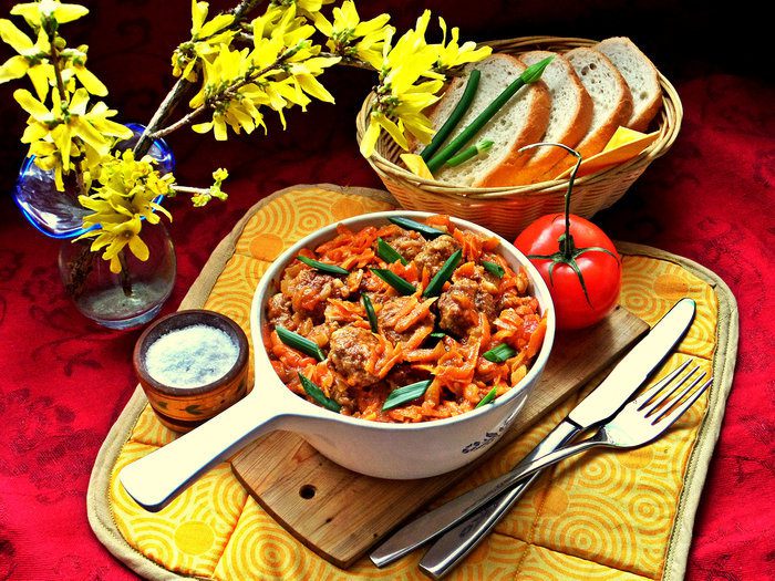 Фрикадельки в моркови