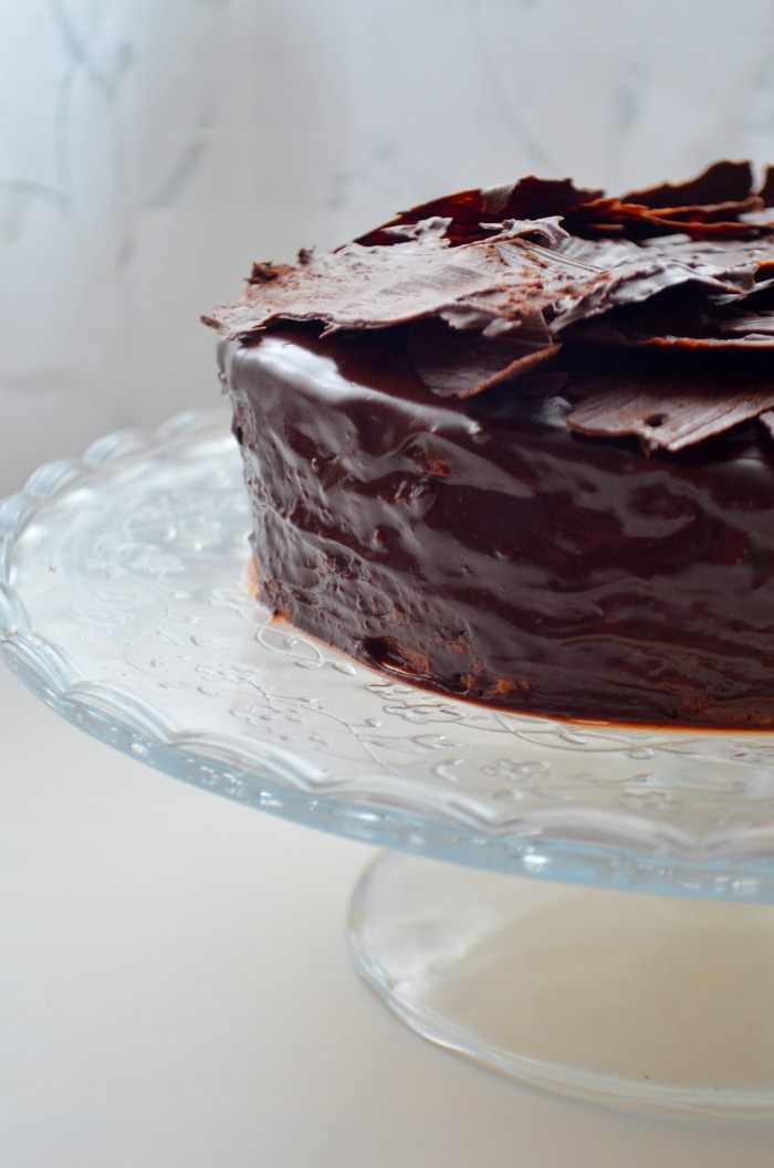 Песочный торт с шоколадным пудинговым кремом